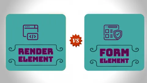 Difference between render and form elements