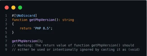 PHP NoDiscard Attribute